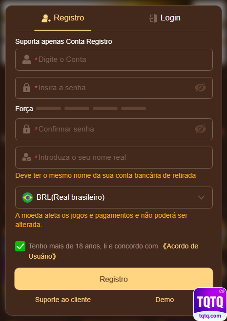 tqtq.com Cadastro Vantagens